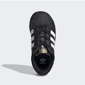 Adidas Superstar Black with White Stripes